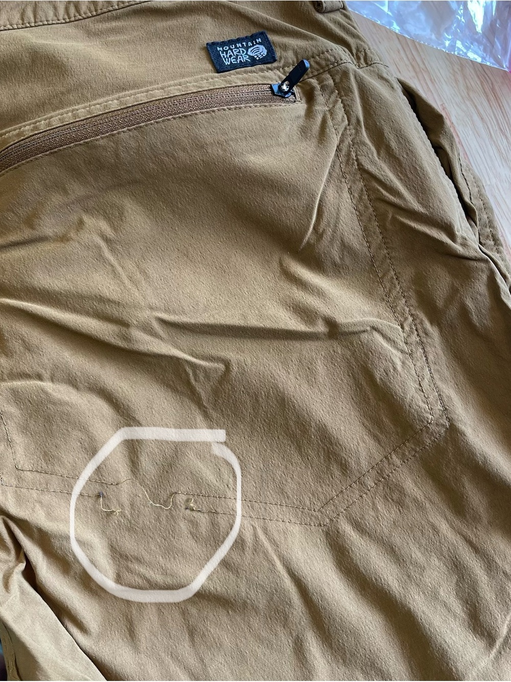 Mountain Hardwear Men's Pants Brown Hiking Stretch Zip Fly 33 x 31 Outdoor - Picture 10 of 10